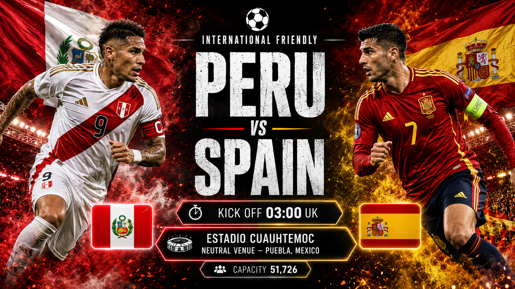 Peru - Spain : Fine-tuning synergy and tactical execution in Mexican camp