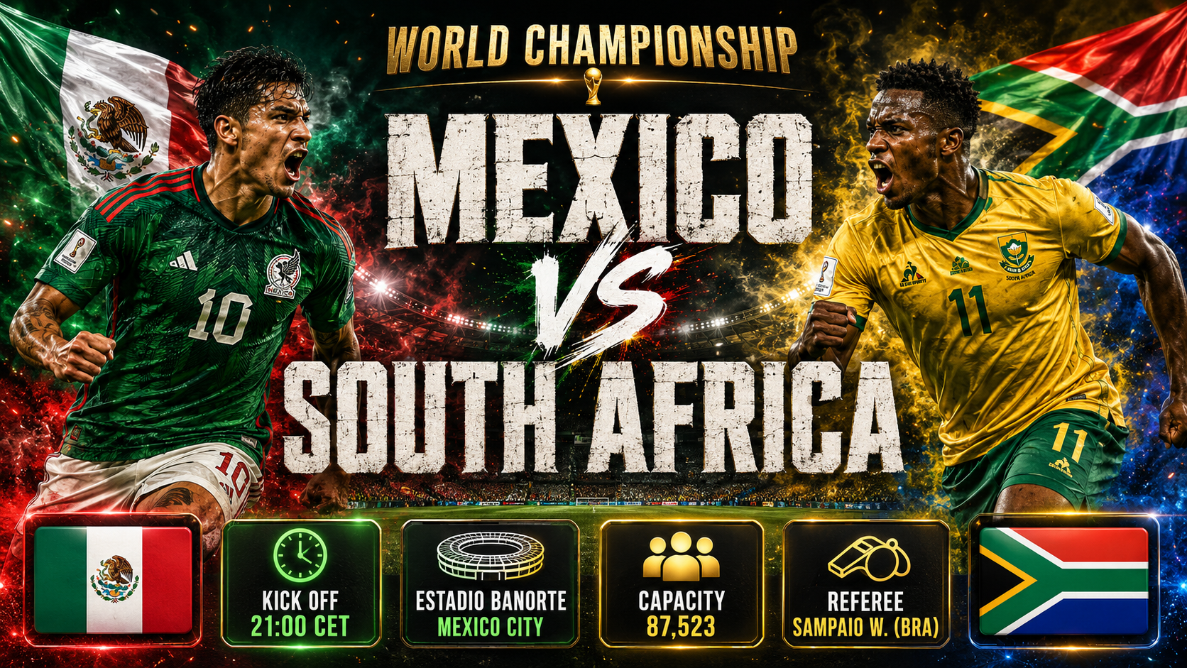 Mexico - South Africa : Azteca Stadium Hosts Historic Opening of Expanded World Cup