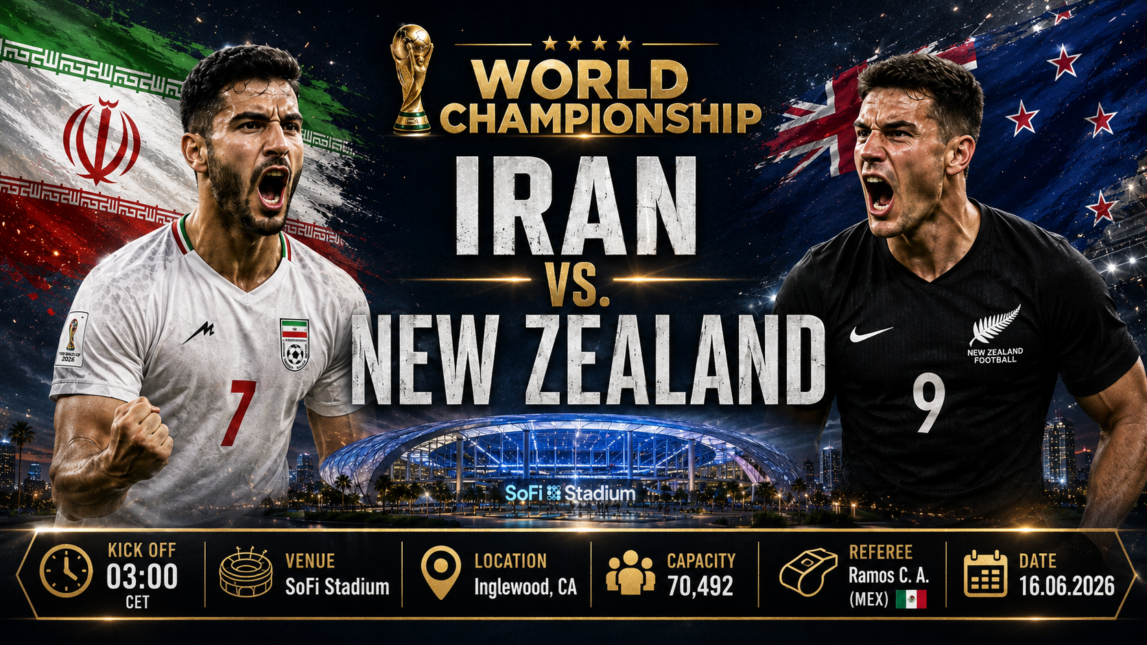 Iran - New Zealand : Logistical Nightmare for Team Melli Against the Oceanian Underdogs